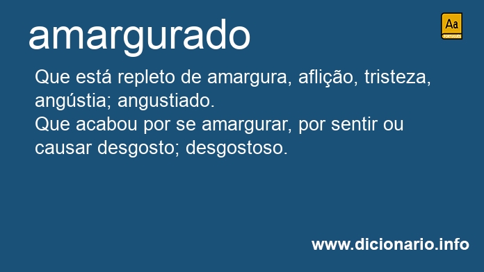 Significado de amargurada