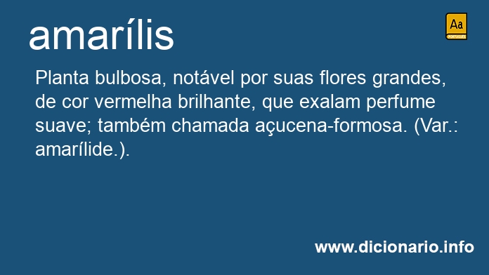 Significado de amarlis