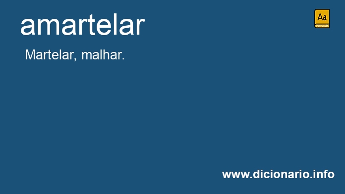 Significado de amartelar