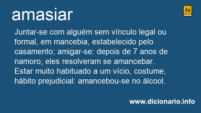 Significado de amasiramos
