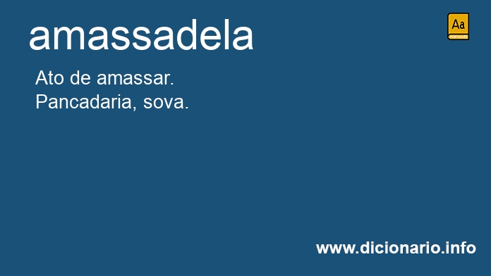 Significado de amassadela