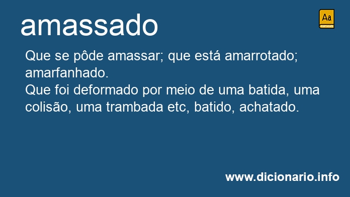 Significado de amassados