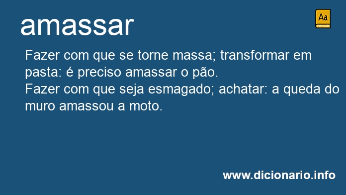 Significado de amassaram