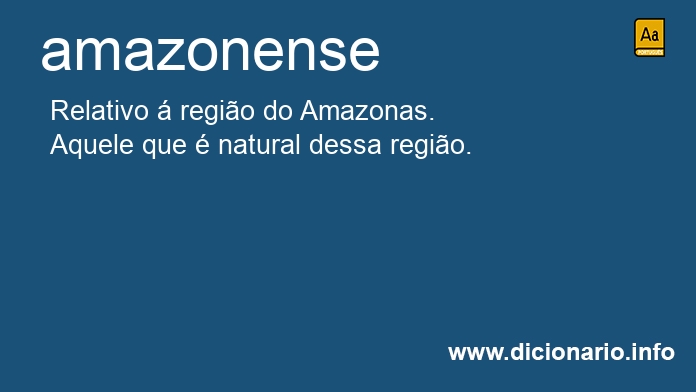 Significado de amazonense