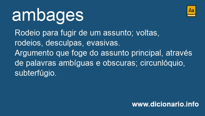 Significado de ambages