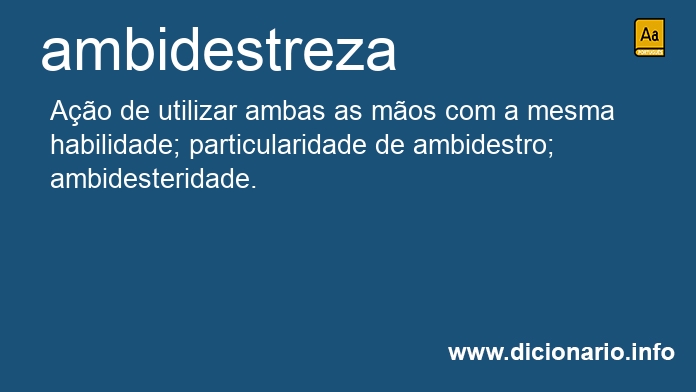 Significado de ambidestreza