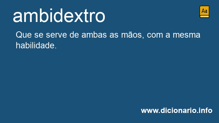 Significado de ambidextro