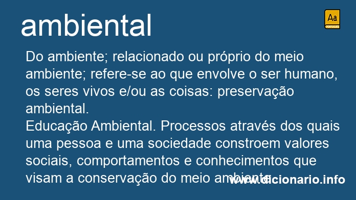 Significado de ambiental