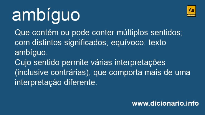 Significado de ambguos