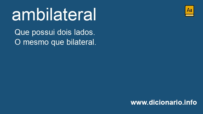 Significado de ambilateral