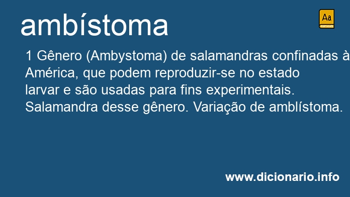 Significado de ambstoma