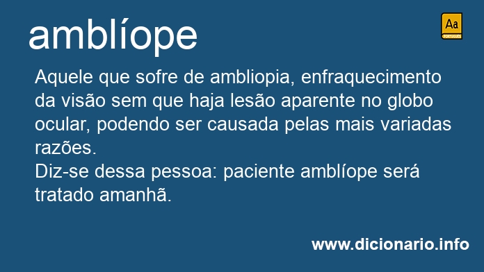 Significado de amblope