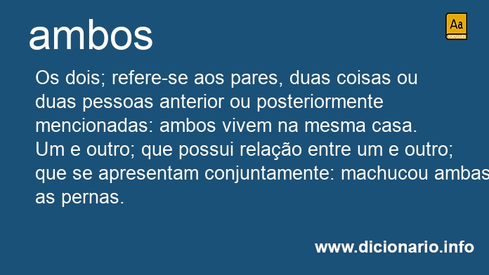 Significado de ambos