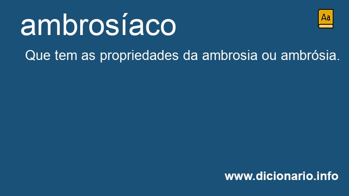Significado de ambrosaco