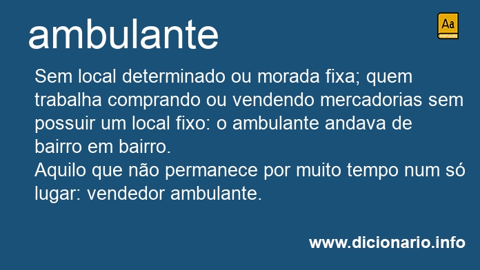 Significado de ambulante