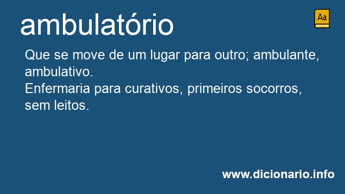 Significado de ambulatrios