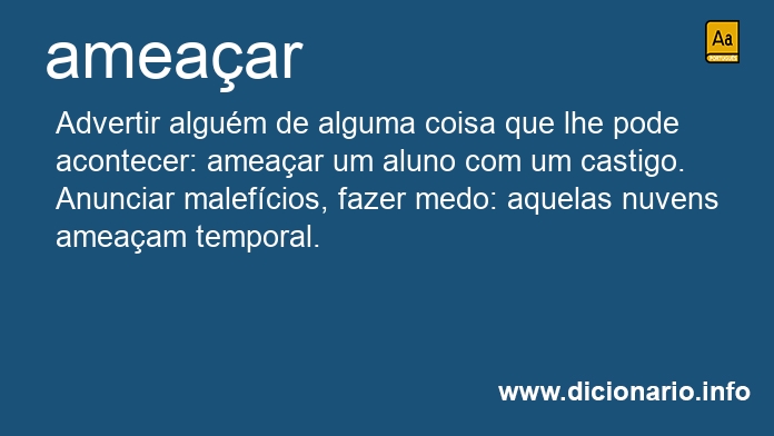 Significado de ameaars