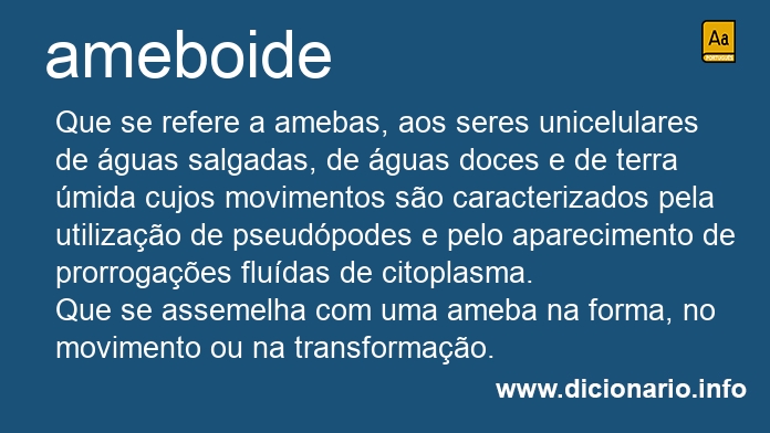 Significado de ameboide