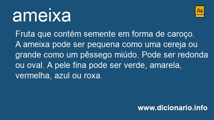 Significado de ameixa