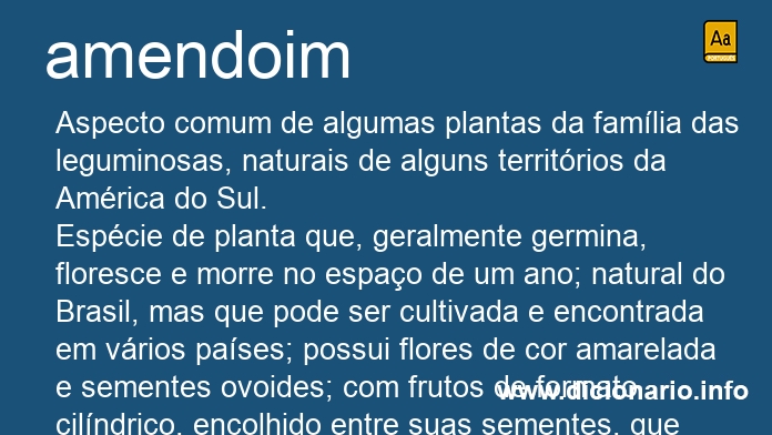 Significado de amendoim