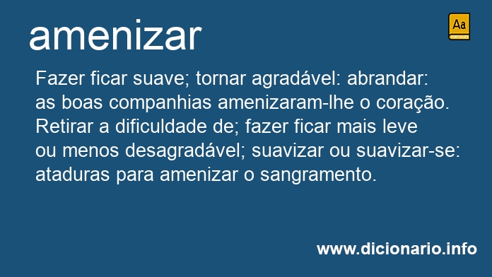 Significado de ameniza