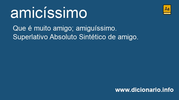 Significado de amicssima