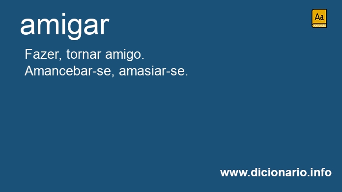 Significado de amigado