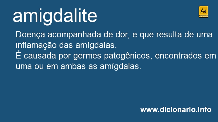 Significado de amigdalite