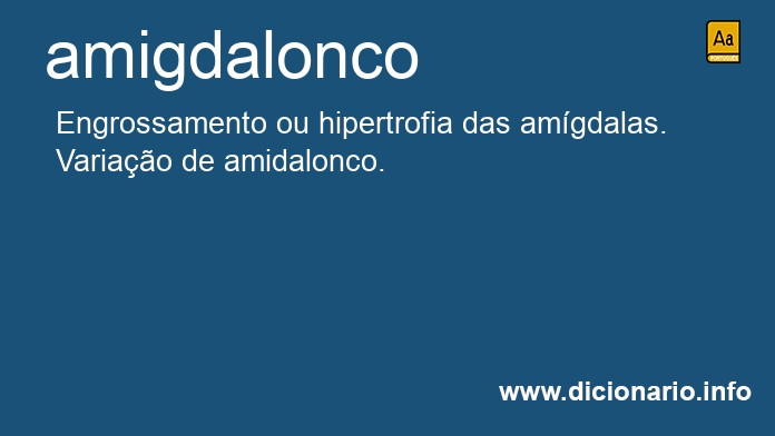 Significado de amigdalonco