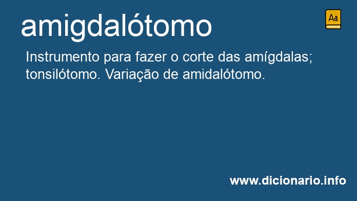 Significado de amigdaltomo
