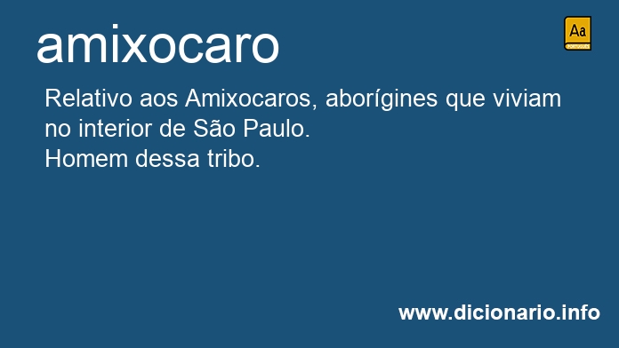 Significado de amixocaro