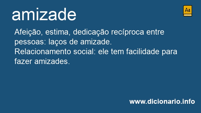 Significado de amizades