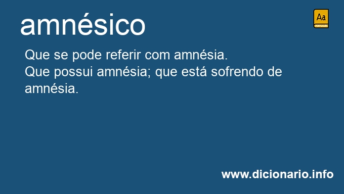 Significado de amnsicos