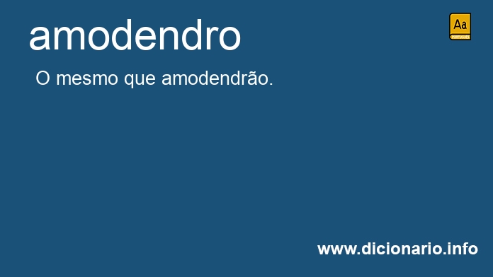 Significado de amodendro