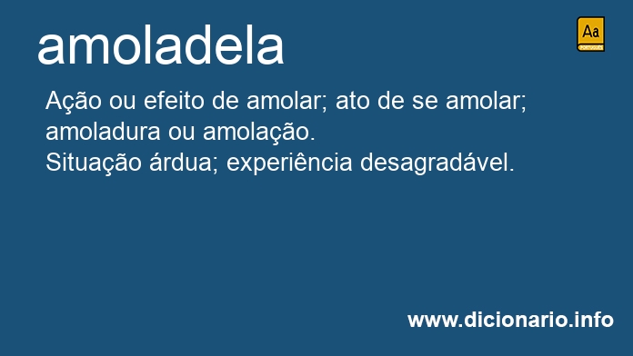 Significado de amoladela