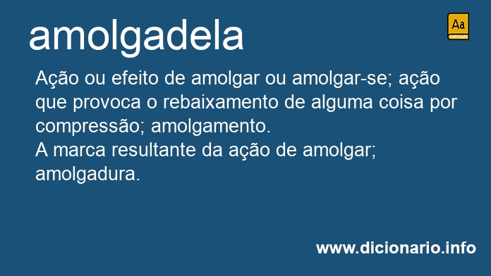 Significado de amolgadela