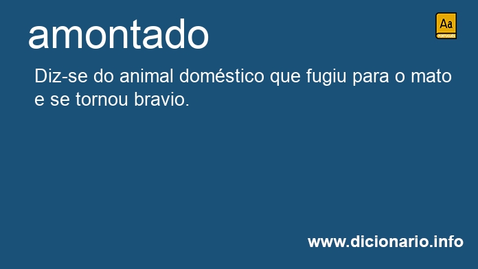 Significado de amontado