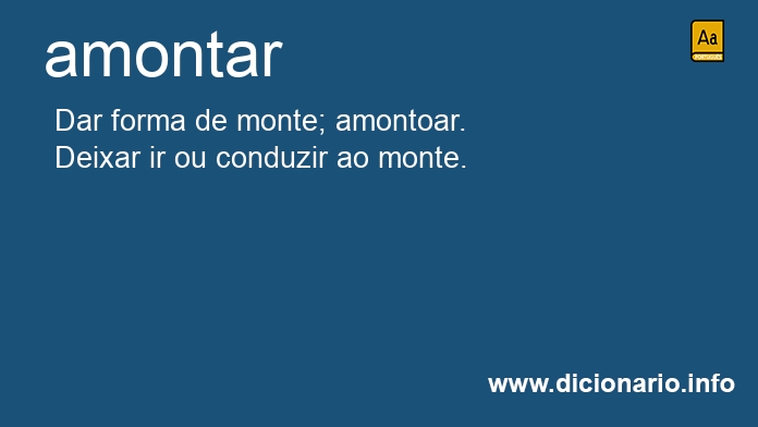 Significado de amontas