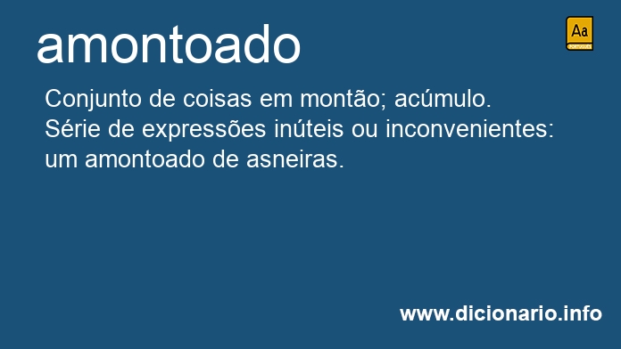 Significado de amontoado