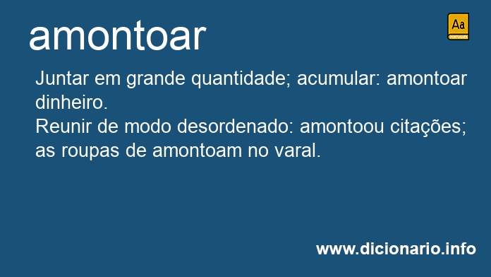 Significado de amontoai