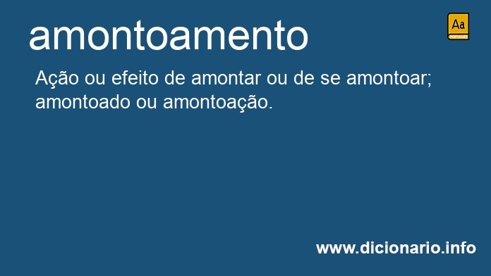 Significado de amontoamento