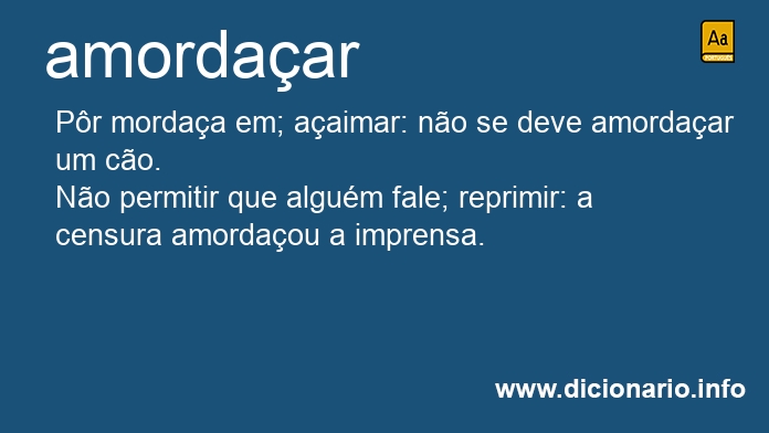 Significado de amordaaram