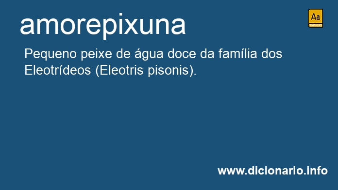 Significado de amorepixuna