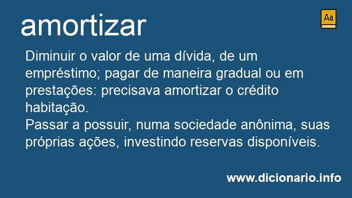 Significado de amortizava