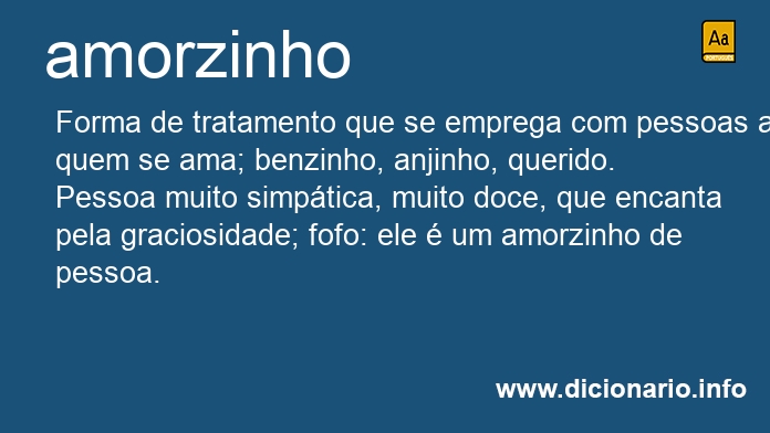 Significado de amorzinho