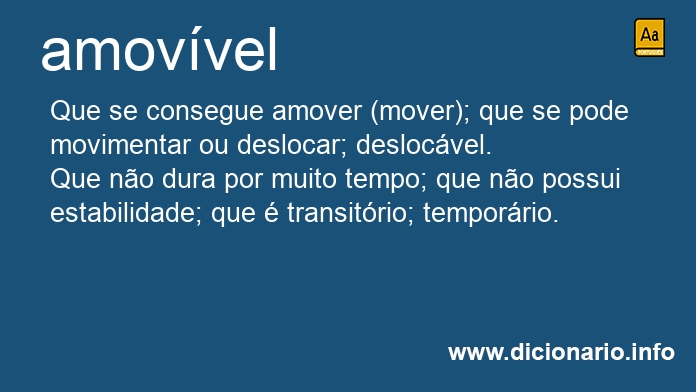 Significado de amovvel