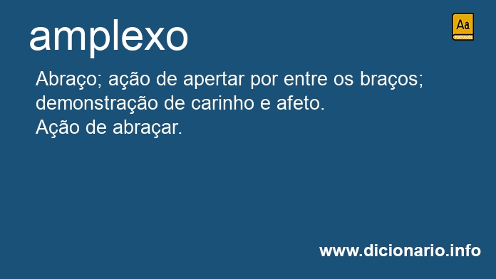 Significado de amplexo