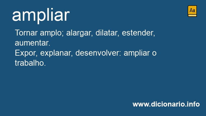 Significado de ampliars