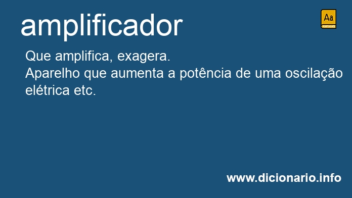 Significado de amplificadora