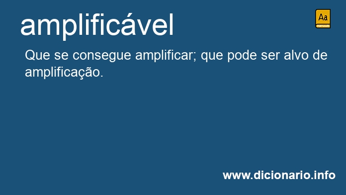 Significado de amplificvel